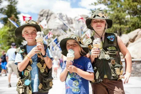 Jr Rangers at Mount Rushmore