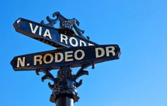 Shopping on Rodeo Drive is just one of the numerous up-scale opportunities in and around Hollywood