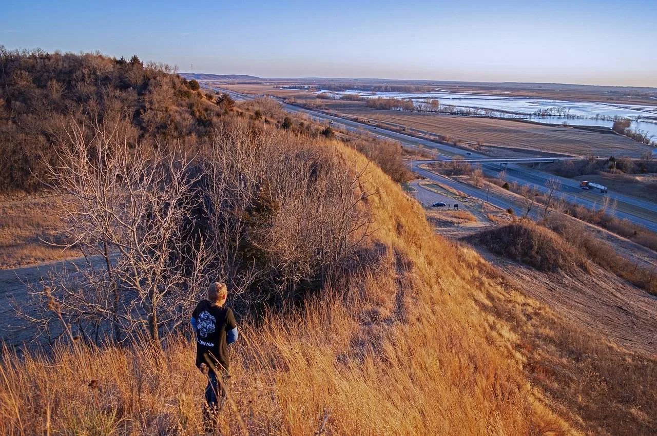 loess hills is one of the places to visit in Iowa with kids