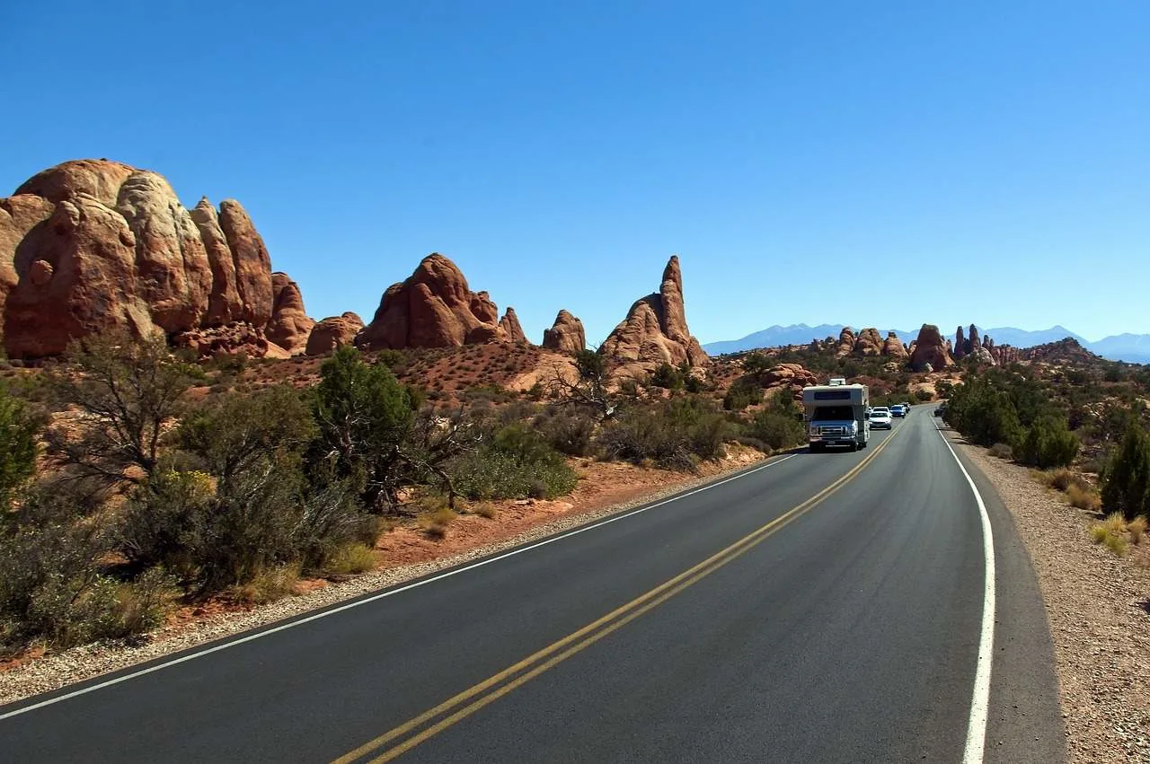 arches national park scenic drive photo