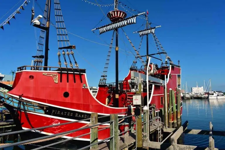 Clearwater , Florida. Red Pirate Cruise in Pier 60 area at Clearwater Beach.