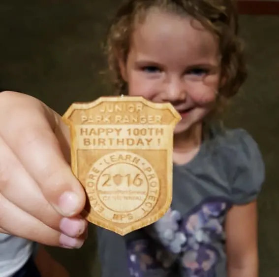 Get a Junior Ranger badge while visiting in the park