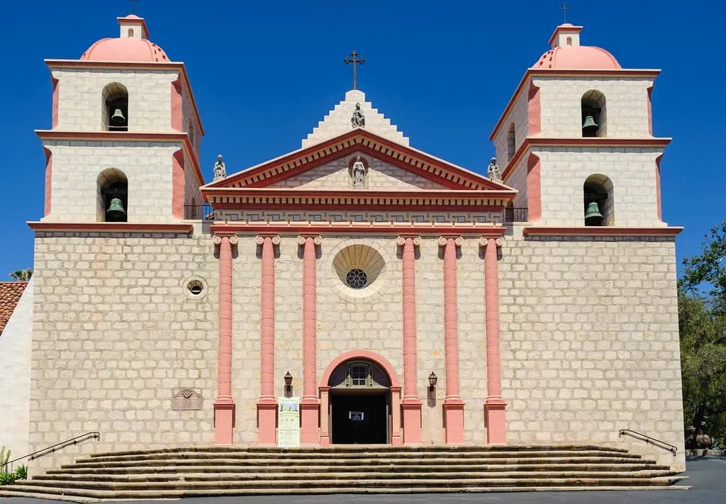 Visiting the Santa Barbara Mission is one of the educational things to do in Santa Barbara with kids