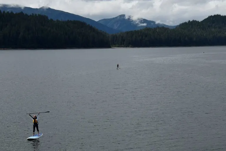 Uncruise Alaska Small Ship Alaska Cruise with kids paddleboard