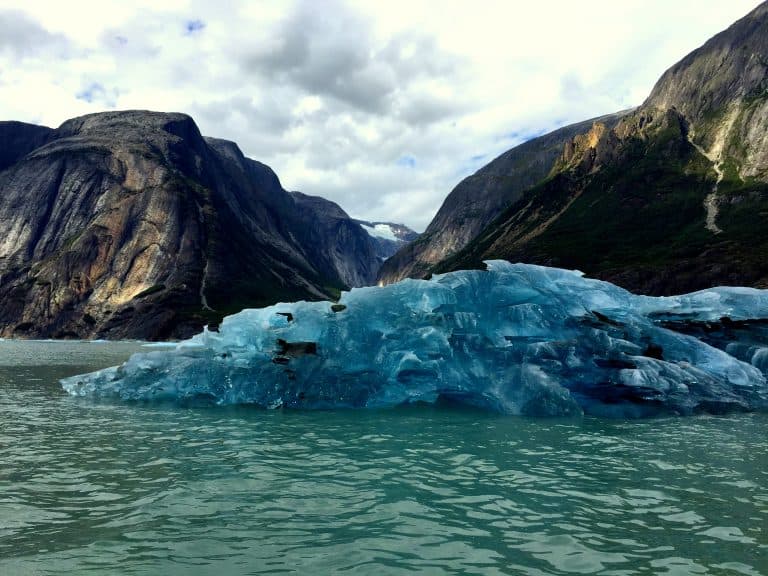 Uncruise Alaska Small ship Alaska Cruise with kids blue glacier