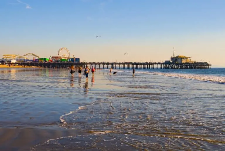 Santa Monica Beach and Pier