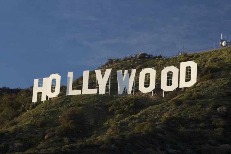 Hollywood sign in California