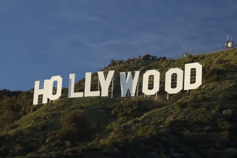 Hollywood sign in California