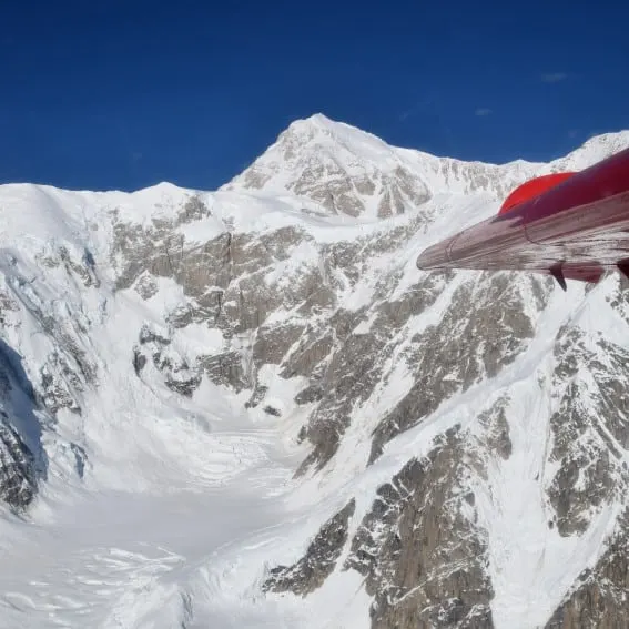 Views of Denali are at their best from an air-based excursion during an Alaska Cruise