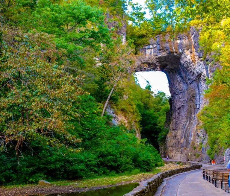 Virginia family vacations include Natural Bridge State Park Shenandoah Valley 