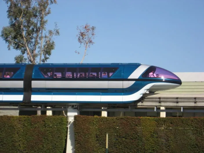 Monorail at Disneyland 