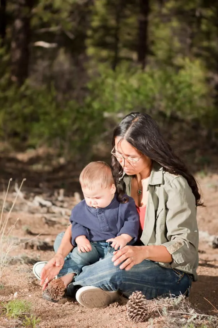 Camping with a baby exposes them to nature.