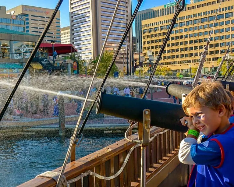 Fun Things to do in Baltimore with Kids Urban Pirates Cruise