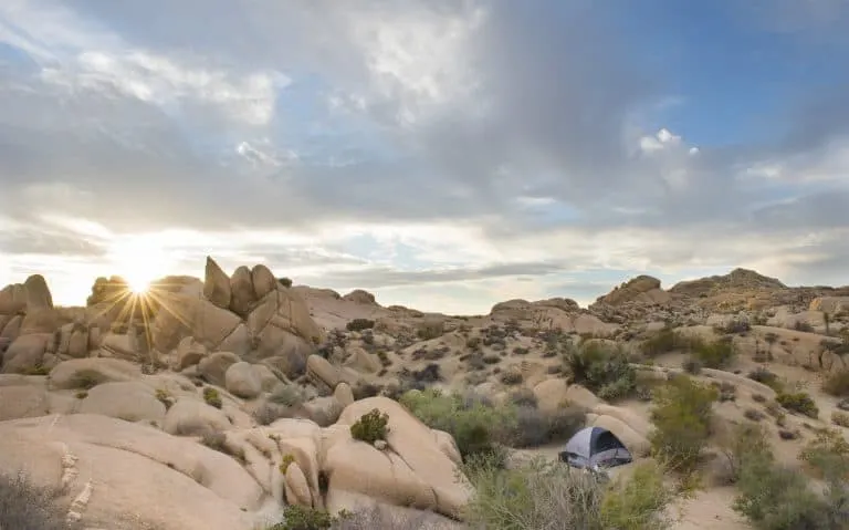 Jumbo Rocks campsite at JOshua Tree National Park