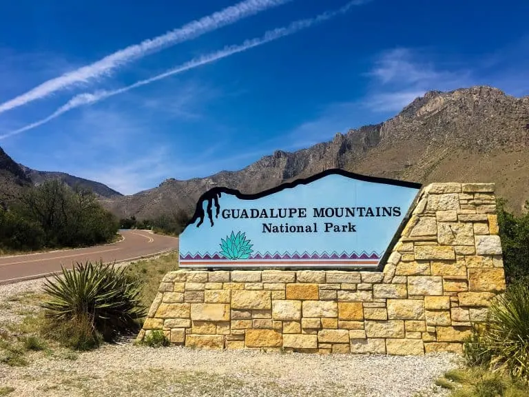Guadalupe Mountains National Park Entrance