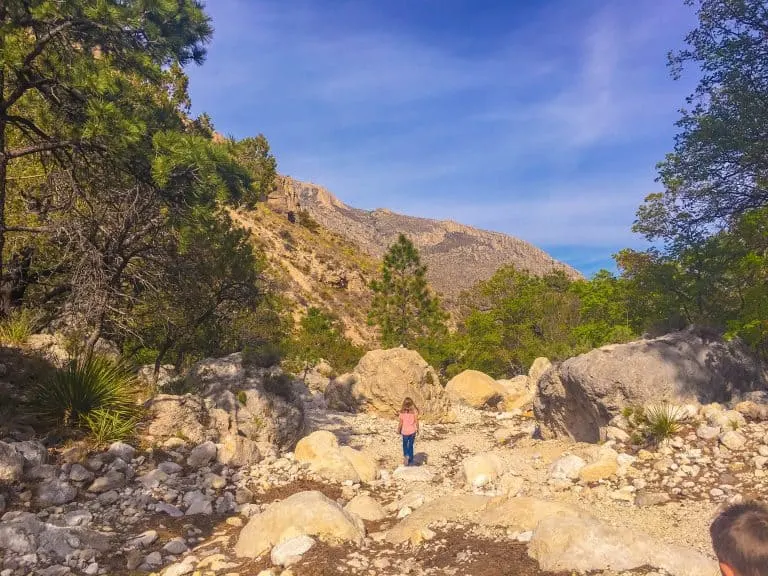 HIking in Guadalupe Mountains National Park 