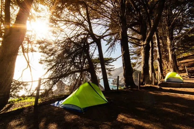 Camping at Julia Pfeiffer Burns State Park 