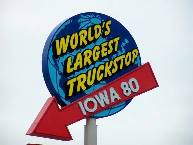 Road trip from Chicago to Yellowstone pit stop at the World's Largest Truck stop
