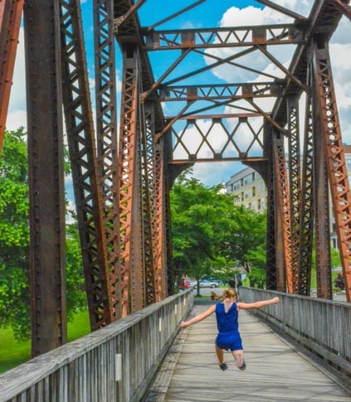 Bridge in Morgantown, West Virginia