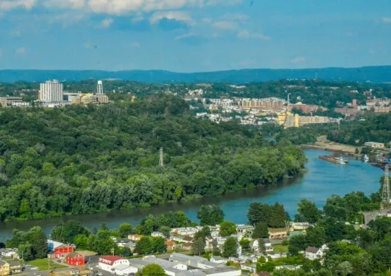 Overlooking Morgantown, West Virginia