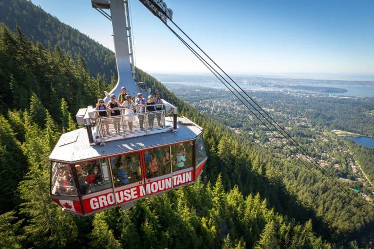  Grouse Mountain Cable Car is fun to visit on a vancouver family vacation
