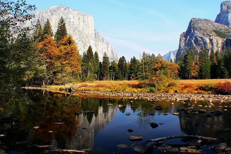 California fall colors Yosemite