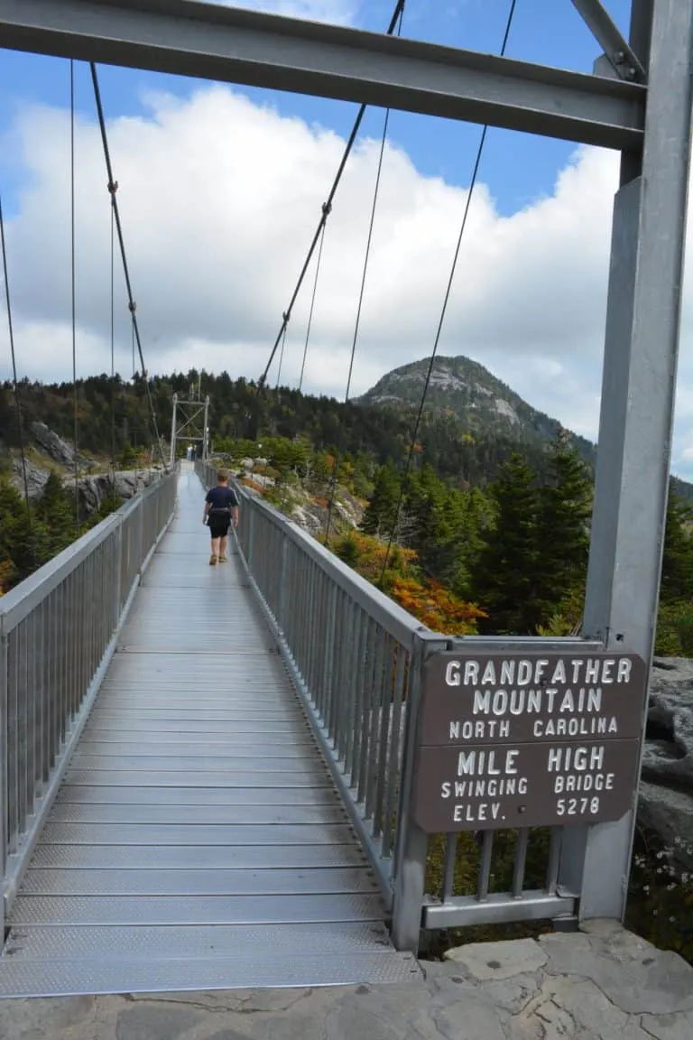 Grandfather Mountain Mile High Swinging Bridge 