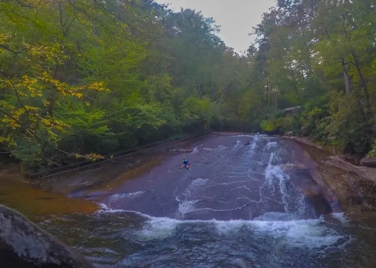 things to do in Asheville with kids Sliding Rock Falls