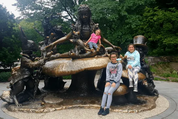 Alice in Wonderland Statue, just one of many amazing statues in NYC's Central Park