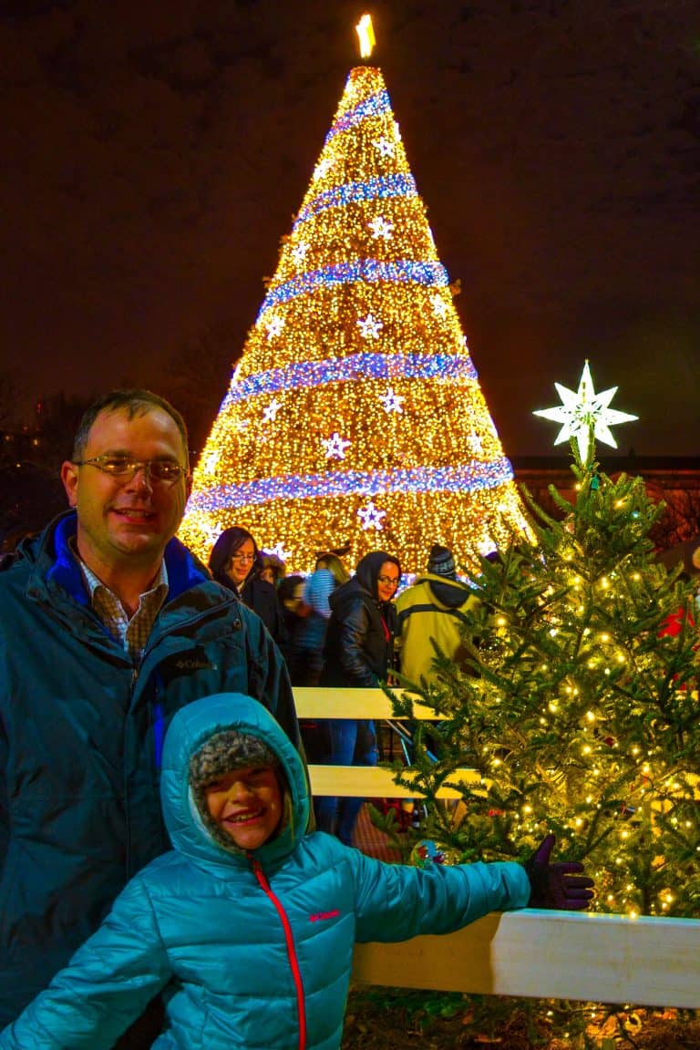 Christmas in DC begins with the lighting of the national Christmas tree. Washington DC Christmas is truly special