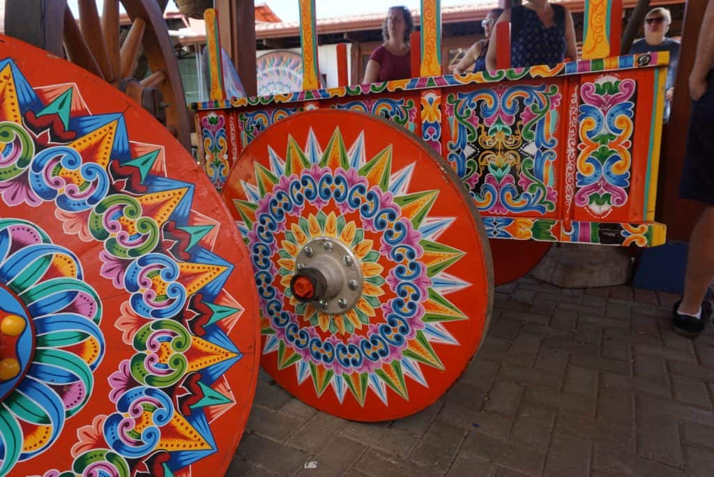 20 Incredible Things to Do in Costa Rica with Kids on a Costa Rica Family Vacation 21 Costa Rica Sarchi Oxcart Painting - LiLing Pang