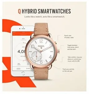 trekaroo holiday gift guide - fossil hybrid smart watch