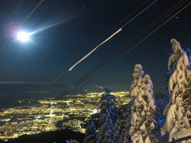 Palm Springs Christmas events at the Palm Springs Aerial Tramway