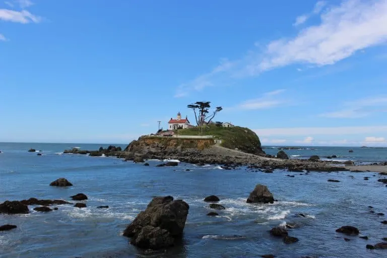 Battery-Point-Lighthouse-Crescent-City-by-Michelle-McCoy Redwood National Park with kids
