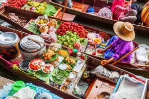 Floating Market in Bangkok, Thailand