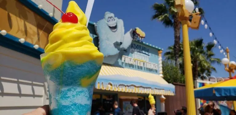 The “Pixar Pier Frosty Parfait” treat from the Adorable Snowman