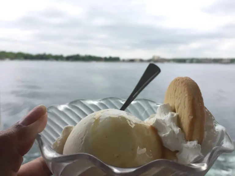 things to do in Lake Geneva with kids include enjoying the Lake Geneva Cruise Line Ice cream social