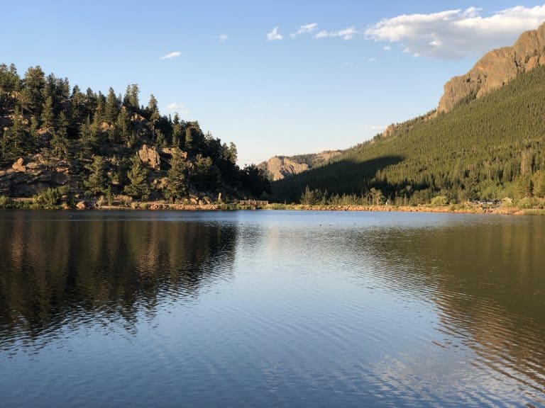 Lily Lake is a good place to spot a moose at Rocky Mountain National Park