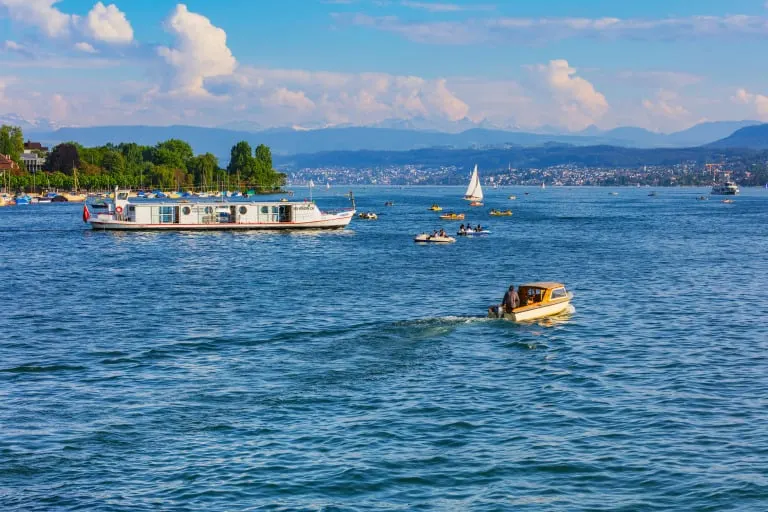 Zurich with kids lake