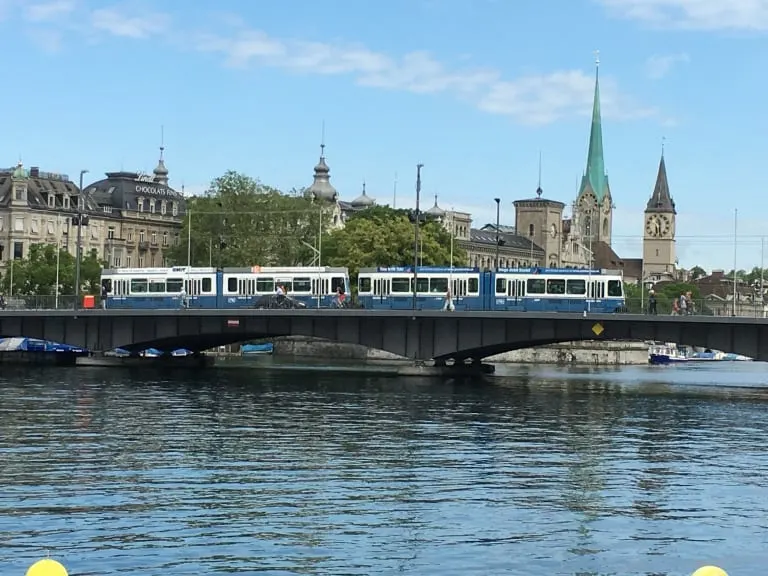Zurich with kids is easy to explore with the trams