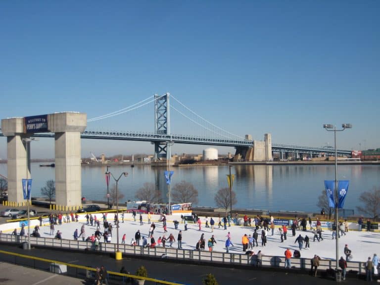 Philadelphia Christmas ice skating