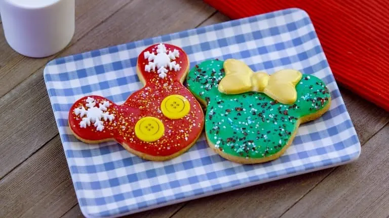 Holiday Mickey and Minnie Cookies at Disneyland