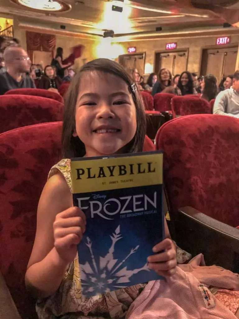 Watching Frozen on Broadway at St. James Theatre