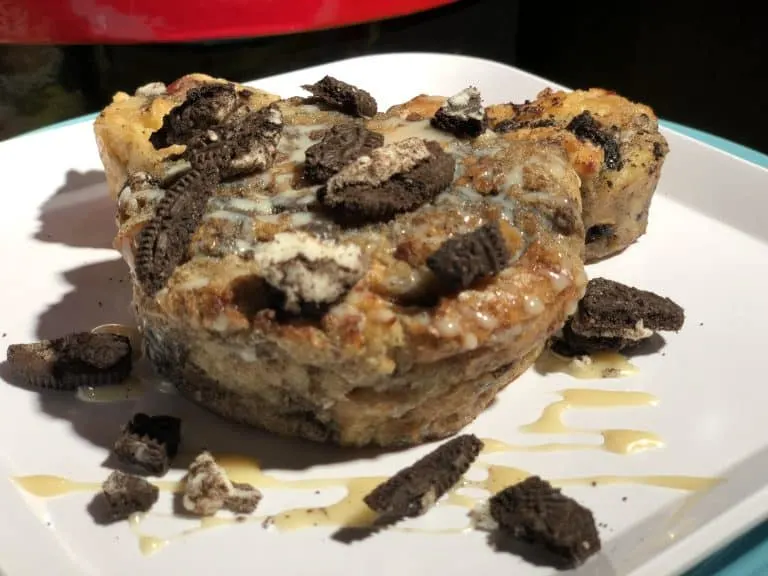 Cookies and creme bread pudding DIsneyland