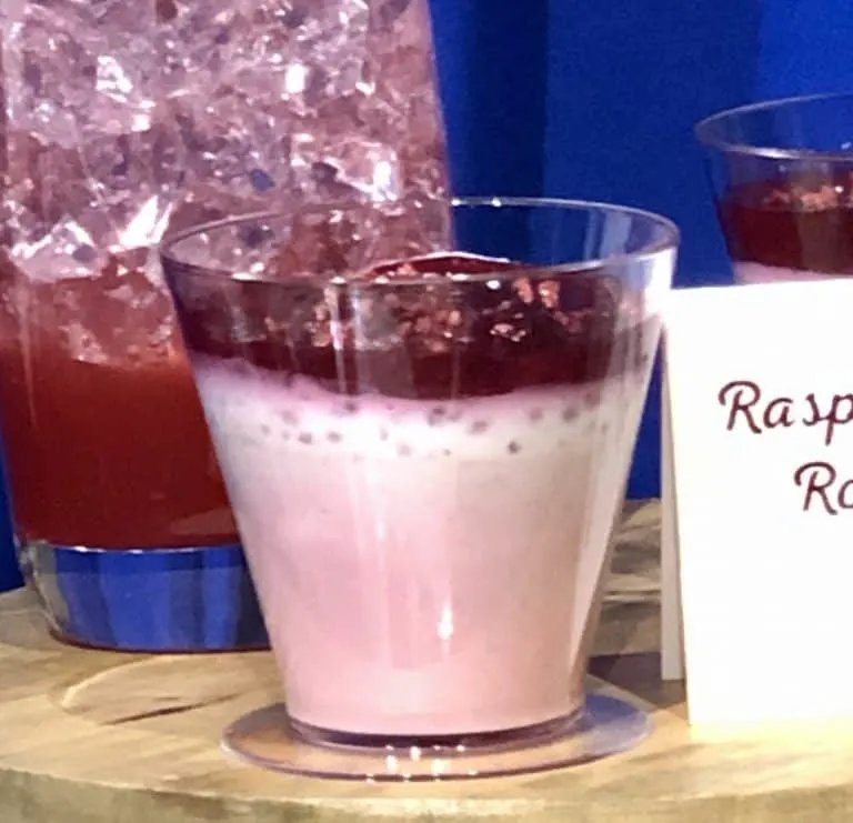 Raspberry Lychee Rose Custard at the Disney California Adventure Food and Wine Festival