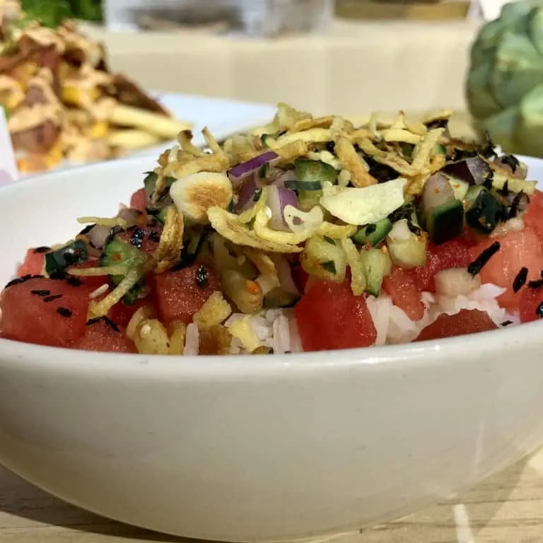 Try the Watermelon Poke at the Disney California Adventure Food and Wine Festival