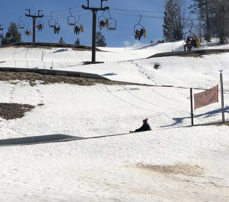 things to do in Big Bear in winter alpine slide