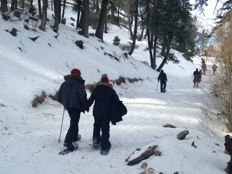 Snowshoe tour Big Bear