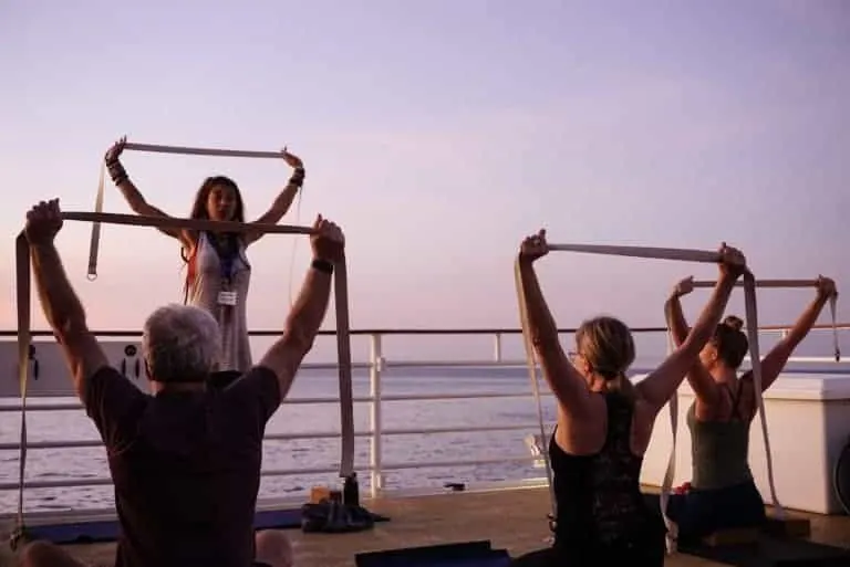 Uncruise Safari Voyager Sunrise Yoga