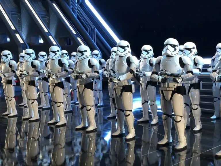 Stormtroopers at Star Wars Rise of the Resistance
